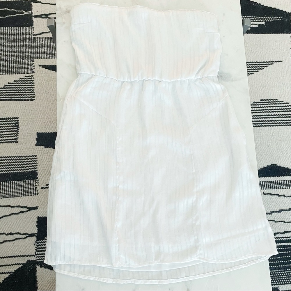Volcom strapless white dress